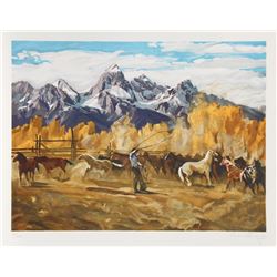 Conrad Schwiering, Singlin' Out, Lithograph