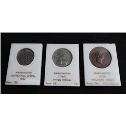 Trio of Washington Medals