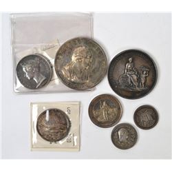 British and Assorted Silver Medals