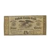 Image 1 : 1862 W. & G.M. Cooper 5 Cent Scrip Note
