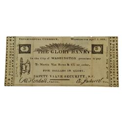 Glory Bank $5 Experimental Currency