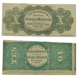 Georgia Minstrels Ad. Notes