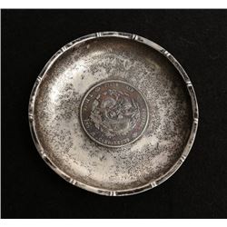 Chinese Silver Dollar Ashtray