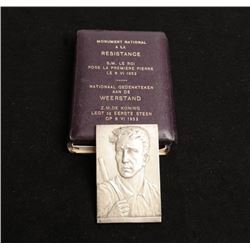 French Resistance Fighter Plaquette