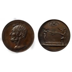 1865 U.S. Lincoln Bronze Tribute Medal