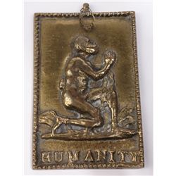 U.S. ?Humanity? Brass Plaquette