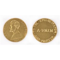 1910 US Thomas L. Elder Lincoln Medalet