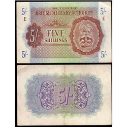 British Military Authority, Five Shillilngs (1943) Series E (P.M4)