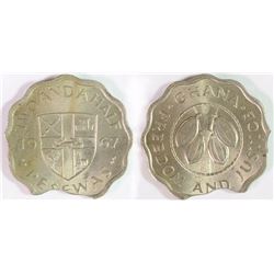 Ghana, Two and Half Pesewas, 1967 (KM.14)