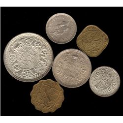 India, Half Anna to Rupee, George VI, 1942 to 1945
