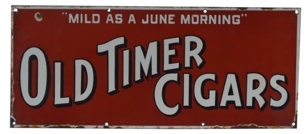 Old Timer Cigars Porcelain Sign