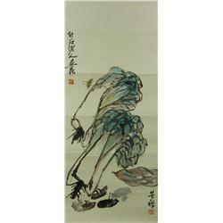 Watercolour on Paper Li Kuchan & Qi Baishi