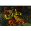 Image 2 : 19th C. Russian Figures Oil on Canvas w/ Frame