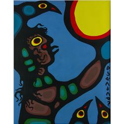 Norval Morrisseau Acrylic on Canvas 1931-2007