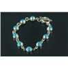Image 6 : Silver Necklace & Silver Bracelet With Turqoise