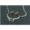 Image 1 : Silver Necklace & Earrings Set