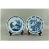 Image 1 : Pair 18th C. Kangxi Export B&W Porcelain Saucers