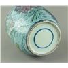 Image 6 : Blue Ground Famille Rose Porcelain Jar Marked Base