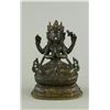Image 1 : Chinese Ming Bronze Four Arms Seated Buddha