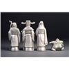 Image 2 : Set 4: Pewter Figures: Fu, Lu, Shou & Sumo