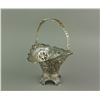 Image 1 : European Style Silver Cake Basket w/ Swing Handle
