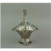 Image 3 : European Style Silver Cake Basket w/ Swing Handle