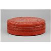 Image 1 : Chinese Red Lacquer Round Box