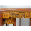 Image 2 : 4 Pieces Chinese Hand Carved Teak Nested Tables