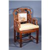Image 2 : Set 6 Qing Period Rosewood Chairs Inset Marble