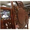 Image 11 : Chinese Rosewood Carved Opium Bed Inset Marble