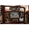 Image 14 : Chinese Rosewood Carved Opium Bed Inset Marble