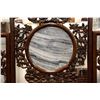 Image 15 : Chinese Rosewood Carved Opium Bed Inset Marble