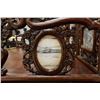 Image 8 : Chinese Rosewood Carved Opium Bed Inset Marble