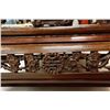 Image 9 : Chinese Rosewood Carved Opium Bed Inset Marble