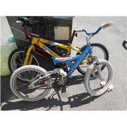 3 Used bikes - 2 have no seats