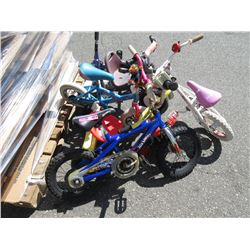 6 Children's bikes & tricycles - used