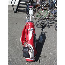 Momentum Powerbilt Golf Clubs in bag - used