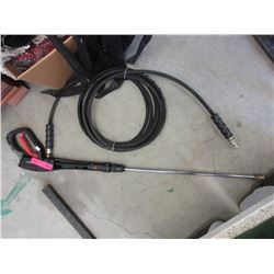 Pressure washer hose & wand - used