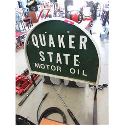 Vintage - Quaker State metal road sign