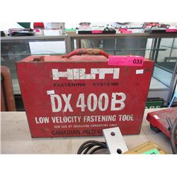 Hilti fastener in metal case - used