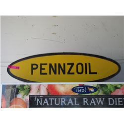 Electric Pennzoil sign - used