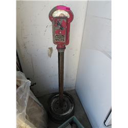 Vintage coin operated parking meter