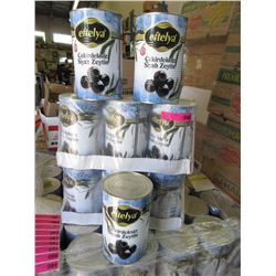 3 Cases of Black Olives - commercial size
