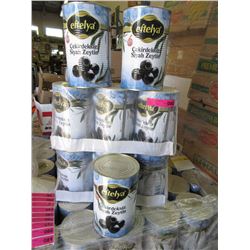 3 Cases of Black Olives - commercial size