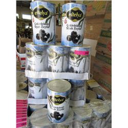 3 Cases of Black Olives - commercial size