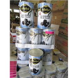 3 Cases of Black Olives - commercial size