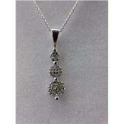 1/4 CT Diamond Studded Journey Necklace