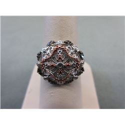 Black Diamond Cluster Ring