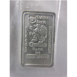 2 x .999 Fine Silver Swiss Bullion Bank Bars
