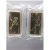 Image 1 : 2 x .999 Gold Clad  Pin Up Girl Bars